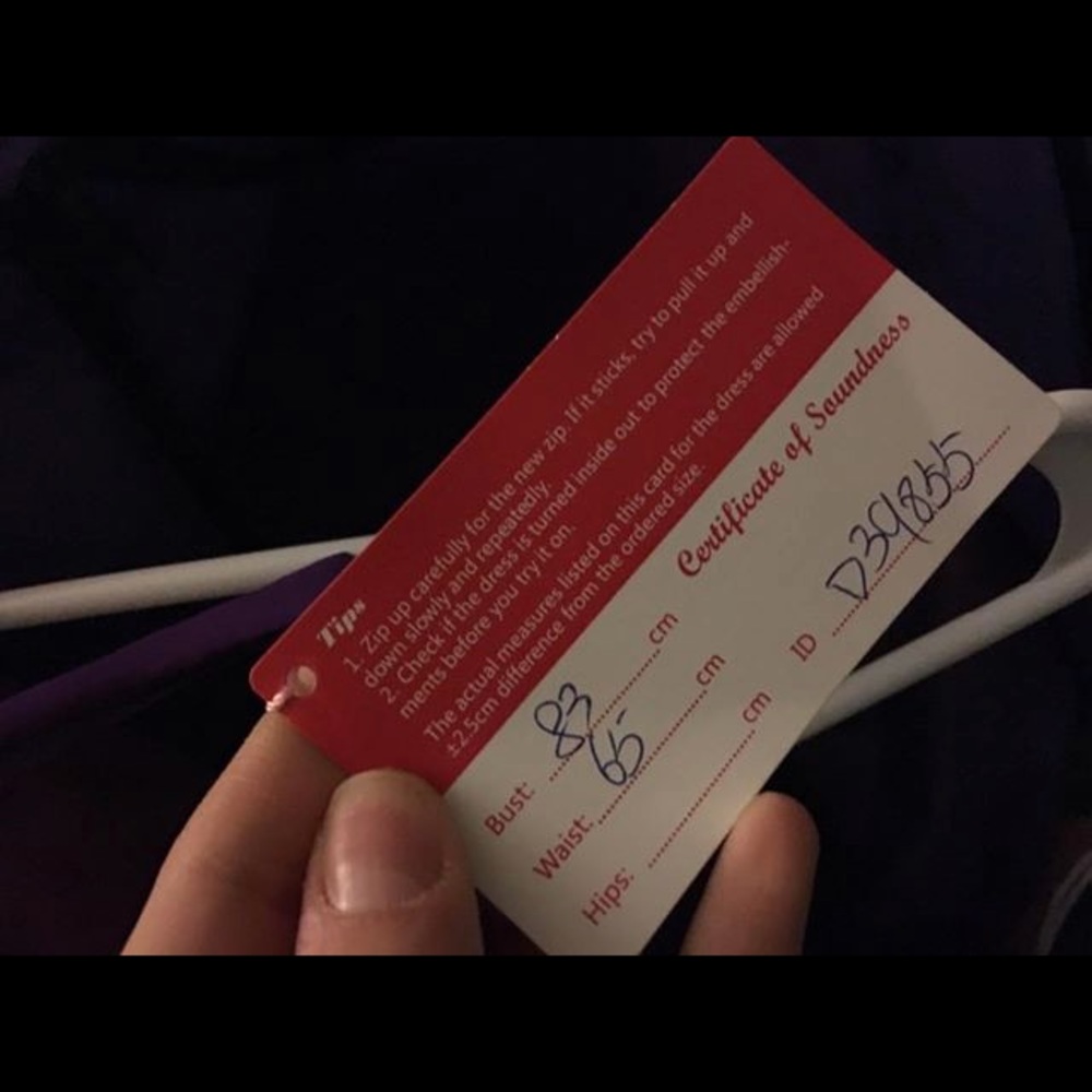 Purple full length formal dress